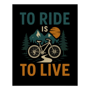 Pôster Andar É Viver Poster De Bike
