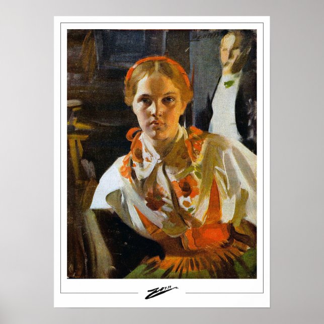 Poster Anders Zorn Zedign Cartaz de Arte #10 (Frente)