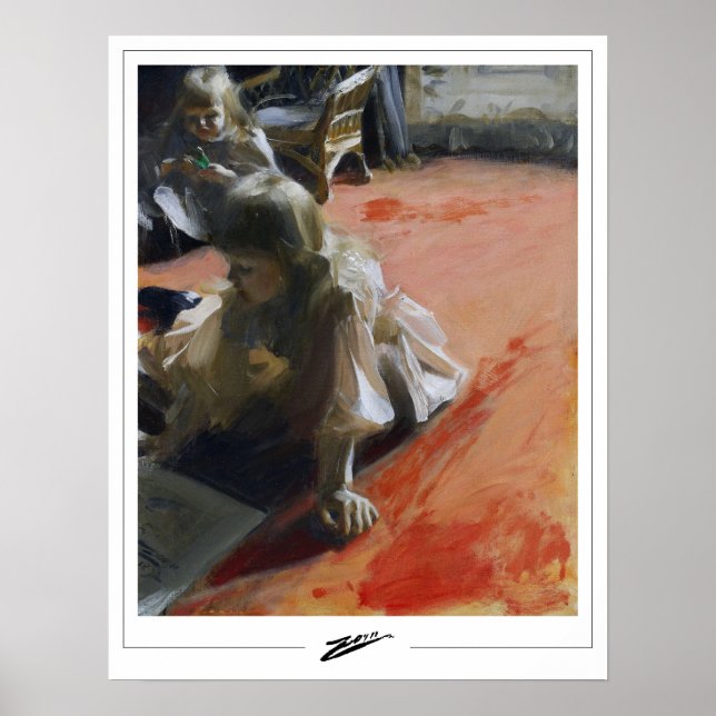 Poster Anders Zorn Zedign Cartaz de Arte #11 (Frente)