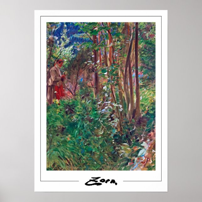 Poster Anders Zorn Zedign Cartaz de Arte #135 (Frente)
