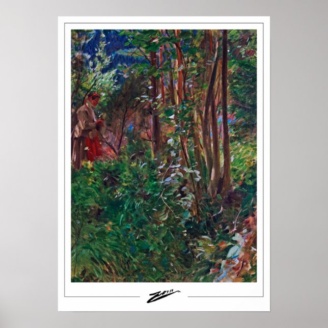 Poster Anders Zorn Zedign Cartaz de Arte #15 (Frente)
