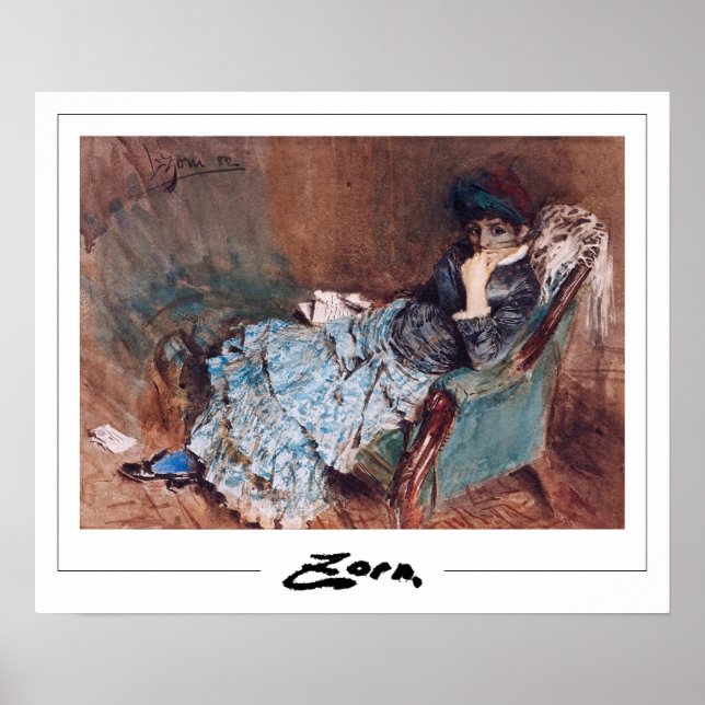 Poster Anders Zorn Zedign Cartaz de Arte #163 (Frente)