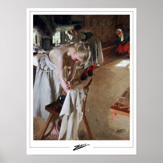 Poster Anders Zorn Zedign Cartaz de Arte #178 (Frente)