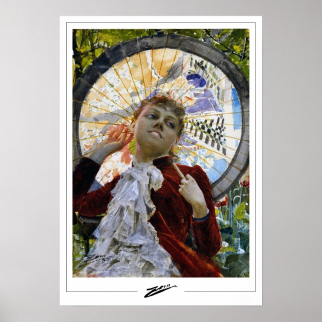 Poster Anders Zorn Zedign Cartaz de Arte #22 (Frente)