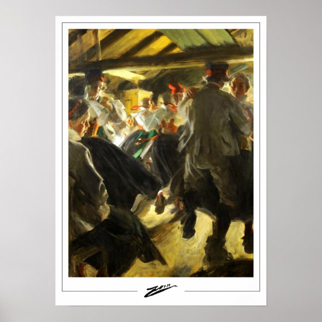 Poster Anders Zorn Zedign Cartaz de Arte #269 (Frente)