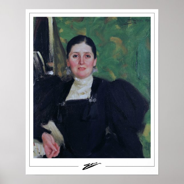 Poster Anders Zorn Zedign Cartaz de Arte #308 (Frente)