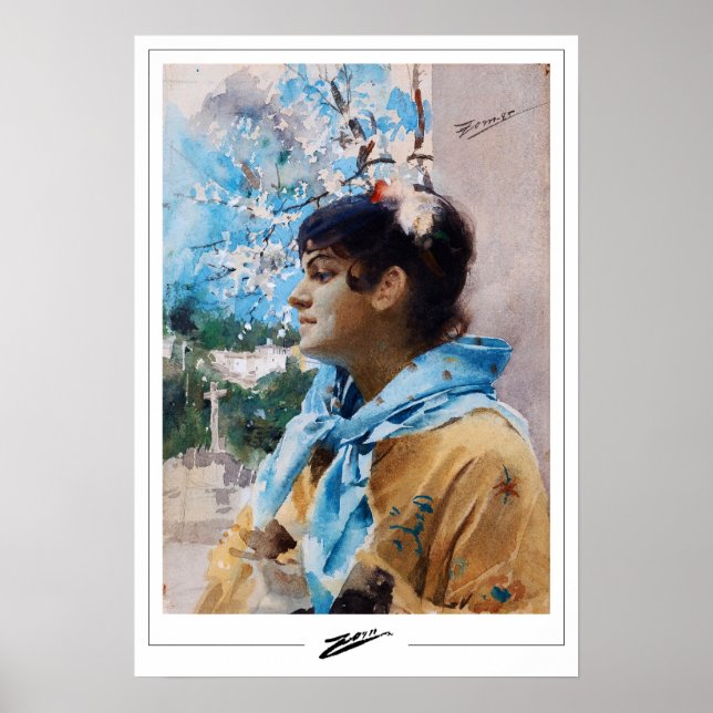 Poster Anders Zorn Zedign Cartaz de Arte #353 (Frente)