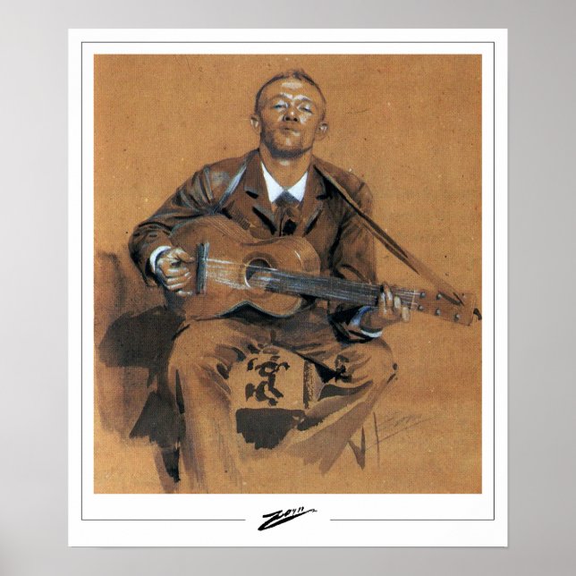 Poster Anders Zorn Zedign Cartaz de Arte #376 (Frente)
