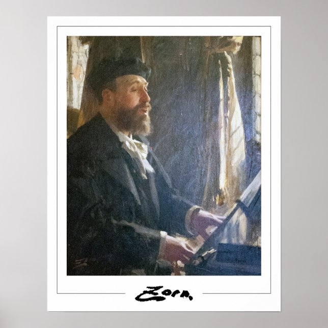 Poster Anders Zorn Zedign Cartaz de Arte #57 (Frente)