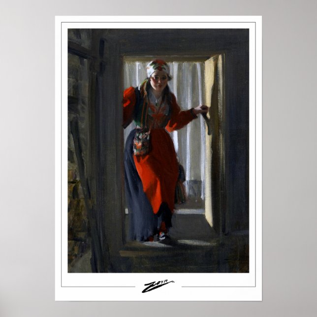 Poster Anders Zorn Zedign Cartaz de Arte #80 (Frente)