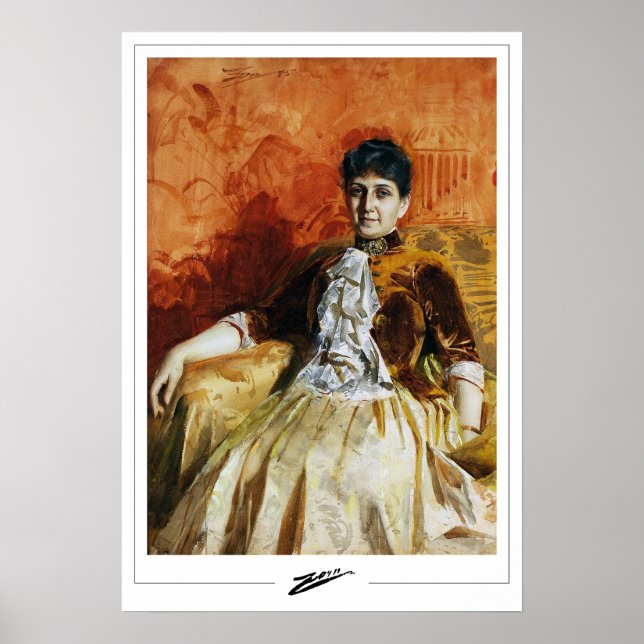 Poster Anders Zorn Zedign Cartaz de Arte #89 (Frente)
