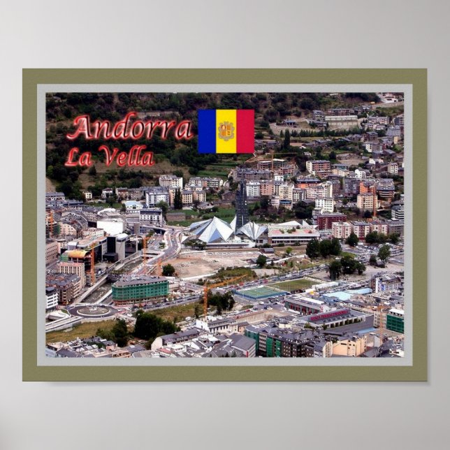 Poster Andorra - La Vella - (Frente)