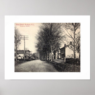 Poster Andover NJ, Nova Jersey, Rua Principal, Estilo de