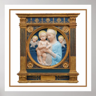Poster Andrea Della Robbia c1485 Madonna e Child