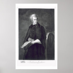 Poster Andrew Jackson, 7 dos Estados Unidos