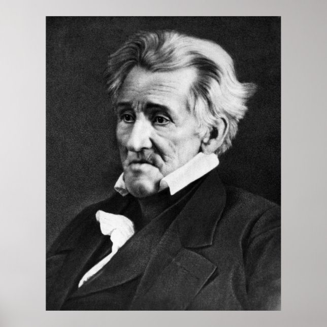 Poster ANDREW JACKSON Daguerreotyopor Mathew Brady (Frente)