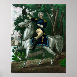 Pôster Andrew Jackson On Horseback