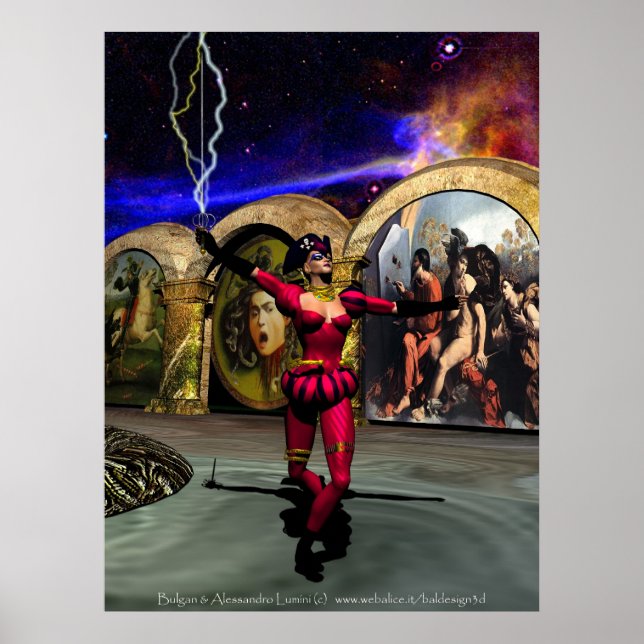 Pôster ANDROID BALÉ, Ficção científica (Frente)