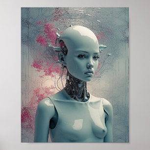 Poster Android Paranoide - Arte Surreal Dinâmica