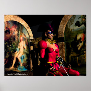 Pôster ANDROID XENIA NO CENTRO-Fi ORBITAL DE HYPERION