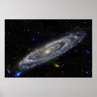 Poster Andromeda galáxia Via Látea cosmos universo