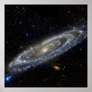 Poster Andromeda galáxia Via Látea cosmos universo