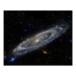 Pôster Andromeda galáxia Via Látea Universo