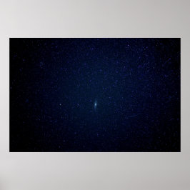 Poster Andromeda Galaxy Midnight Blue Starry Night, ZGOS