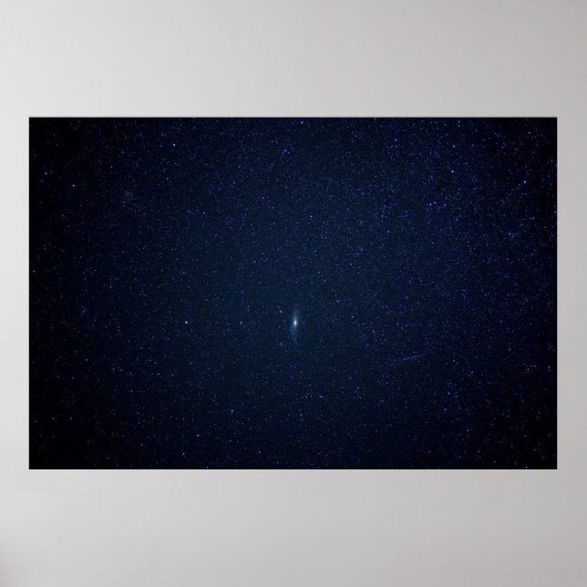 Poster Andromeda Galaxy Midnight Blue Starry Night, ZGOS (Frente)