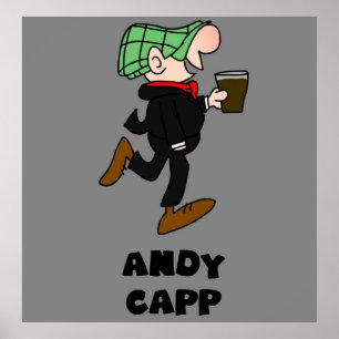 Poster andy capp britânico english retro vintage