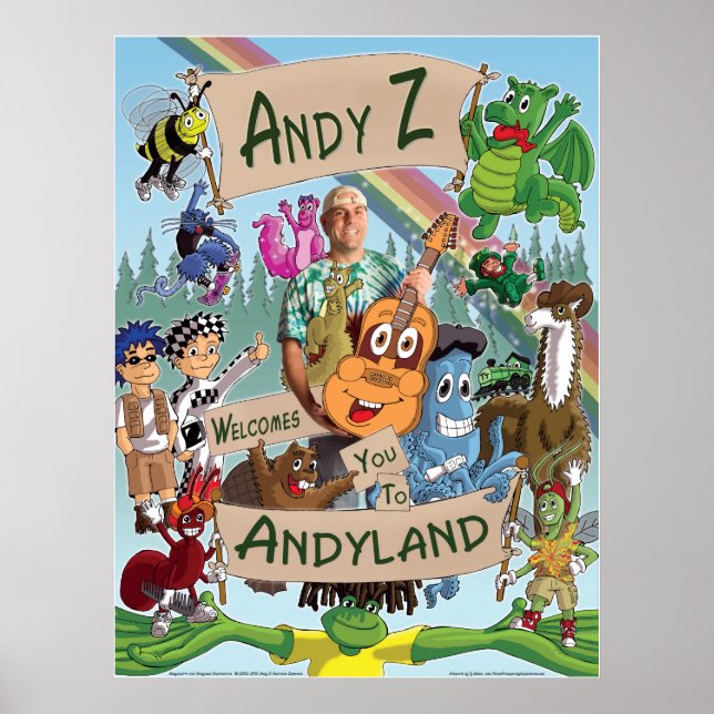Poster Andy Z e Amigos (Frente)