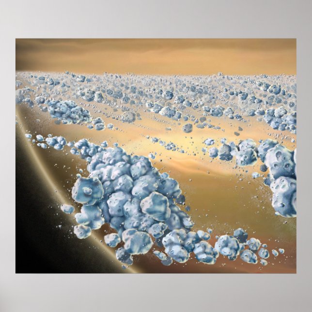 Poster Anéis de Reciclagem de Saturno (Frente)