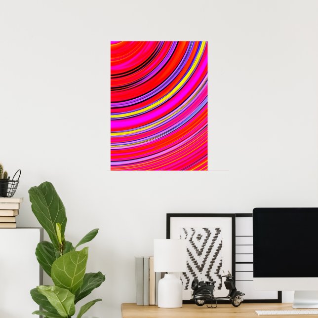 Poster Anéis planetários (Escritório em casa)