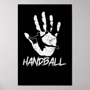 Poster Anel Hand und Ball Wird