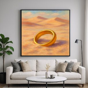 Poster Anel Perdido - Estilo de Pintura Pastel
