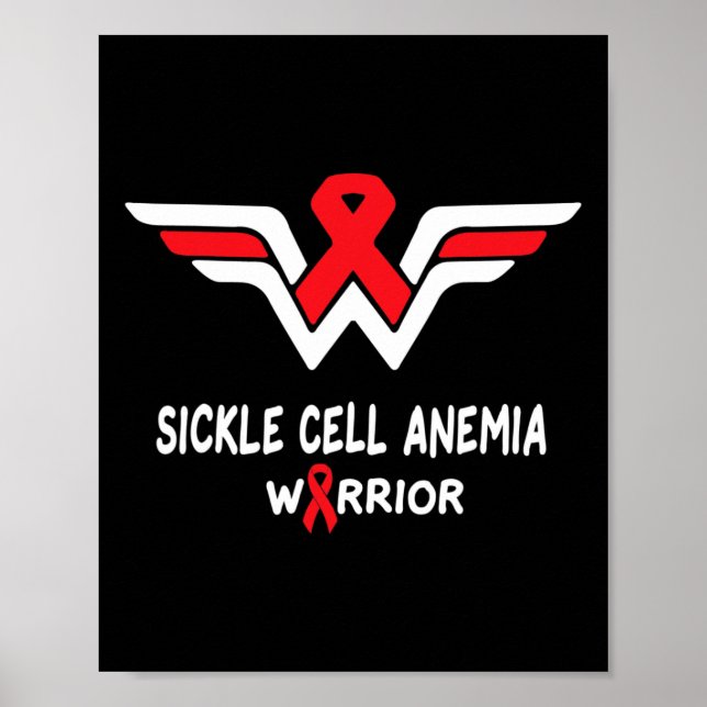 Poster Anemia das Células Falsiformes O Guerreiro Suporta (Frente)