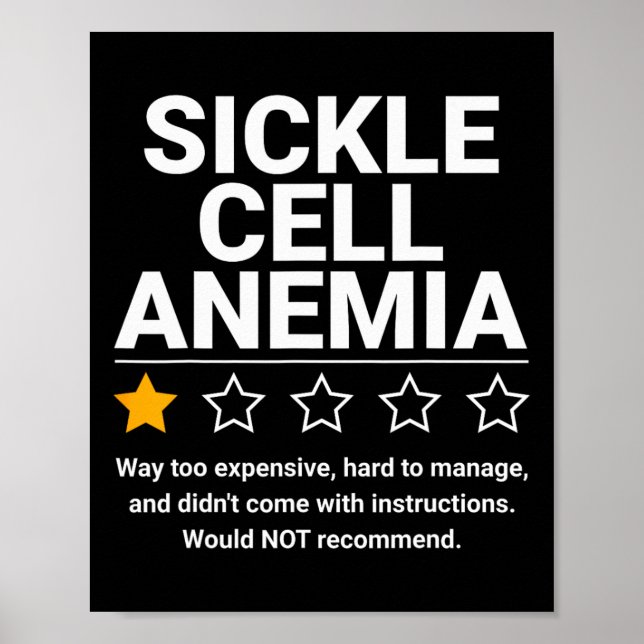 Poster Anemia das Células Falsiformes Uma Sensibilização  (Frente)