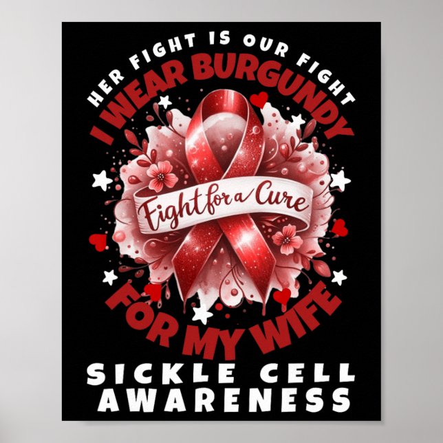 Poster Anemia De Células Falsiformes A Luta É A Minha Lut (Frente)
