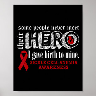 Poster Anemia de Células Falsiformes A mãe do guerreiro q
