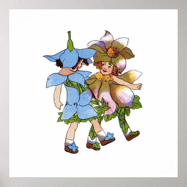 Pôster Anêmonas e Bluets (Frente)