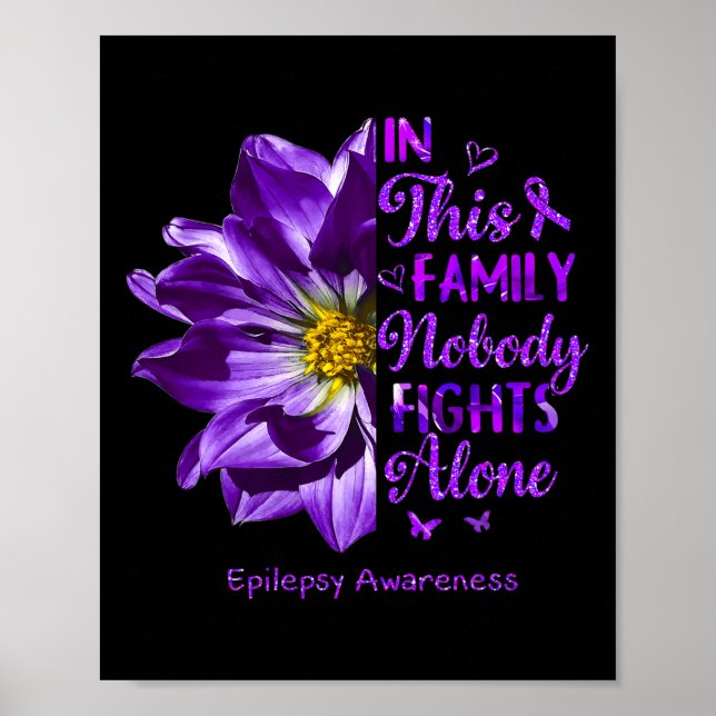 Poster Anemone Epilepsy Awarumes Ninguém Luta (Frente)