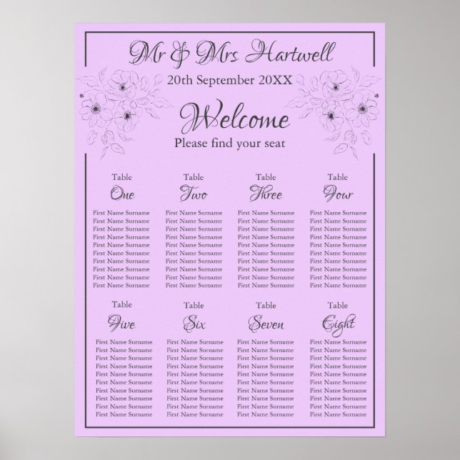 Poster Anêone no Lilac Sating Chart~ (Frente)