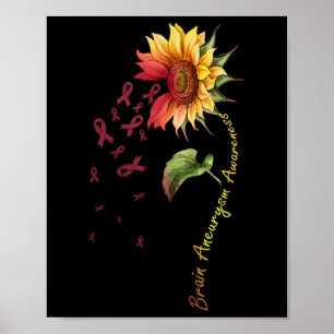 Poster Aneurisma cerebral Sensibilização Camisa de girass