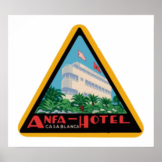 Poster Anfa Hotel Casablanca (Frente)