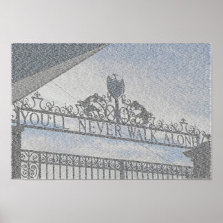 Poster Anfield Gates do Liverpool FC