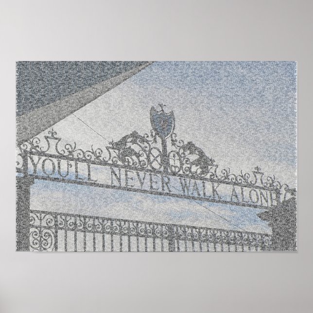 Poster Anfield Gates do Liverpool FC (Frente)