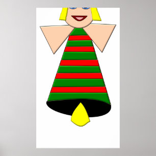 Poster Angel Bell de Natal