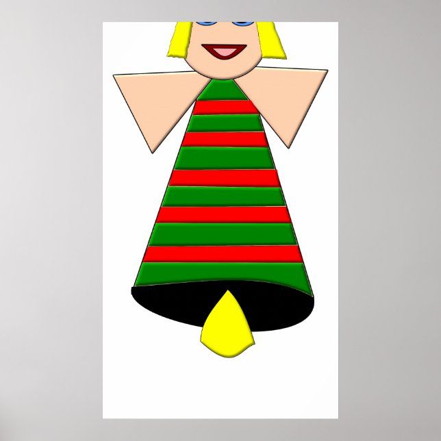 Poster Angel Bell de Natal (Frente)