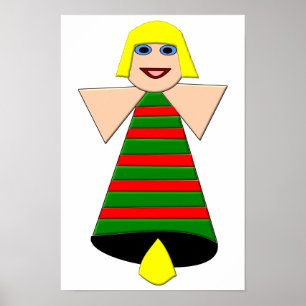 Poster Angel Bell de Natal