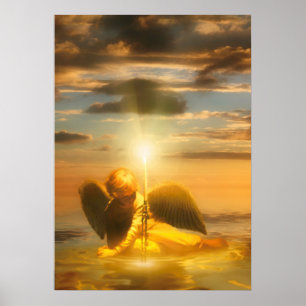 Poster Angel Boy "LIGHT THE WORLD"